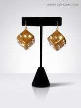 High Roller Gold Dice Drop Earrings