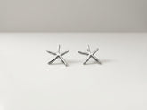 Coastal Muse Silver Starfish Stud Earrings