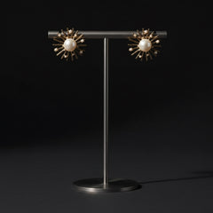 Pearl Sunburst Statement Earrings