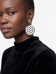 Polka Dot Luxe Statement Earrings