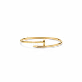 Gold Tone Nail Bracelet