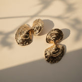 Sculpted Gold Swirl Earrings
