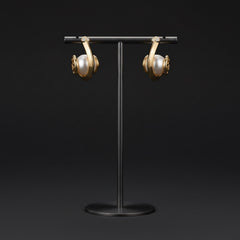 Luxe Pearl Orbit Earrings