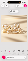 3pcs-Pearl Ball Station Stretch Bracelets