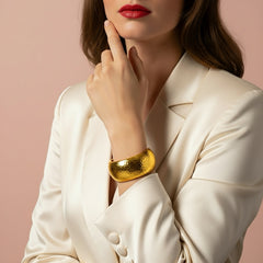 Two Toned Silver &Gold Reversible Cuff Bracelet