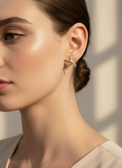 Golden Tide Starfish Stud Earrings