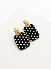 Midnight Muse Polka Dot Statement Earrings