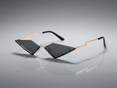 Midnight Luxe Geometric Sunglasses