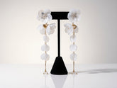 Ivory Blossom Cascading Earrings