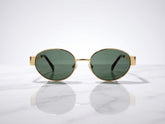 Olive Luxe Oval Sunglasses