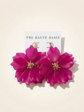 Fuchsia Blossom Statement Earrings