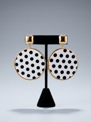 Polka Dot Luxe Statement Earrings