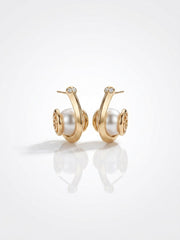 Luxe Pearl Orbit Earrings