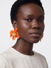 Sunset Bloom Floral Statement Earrings
