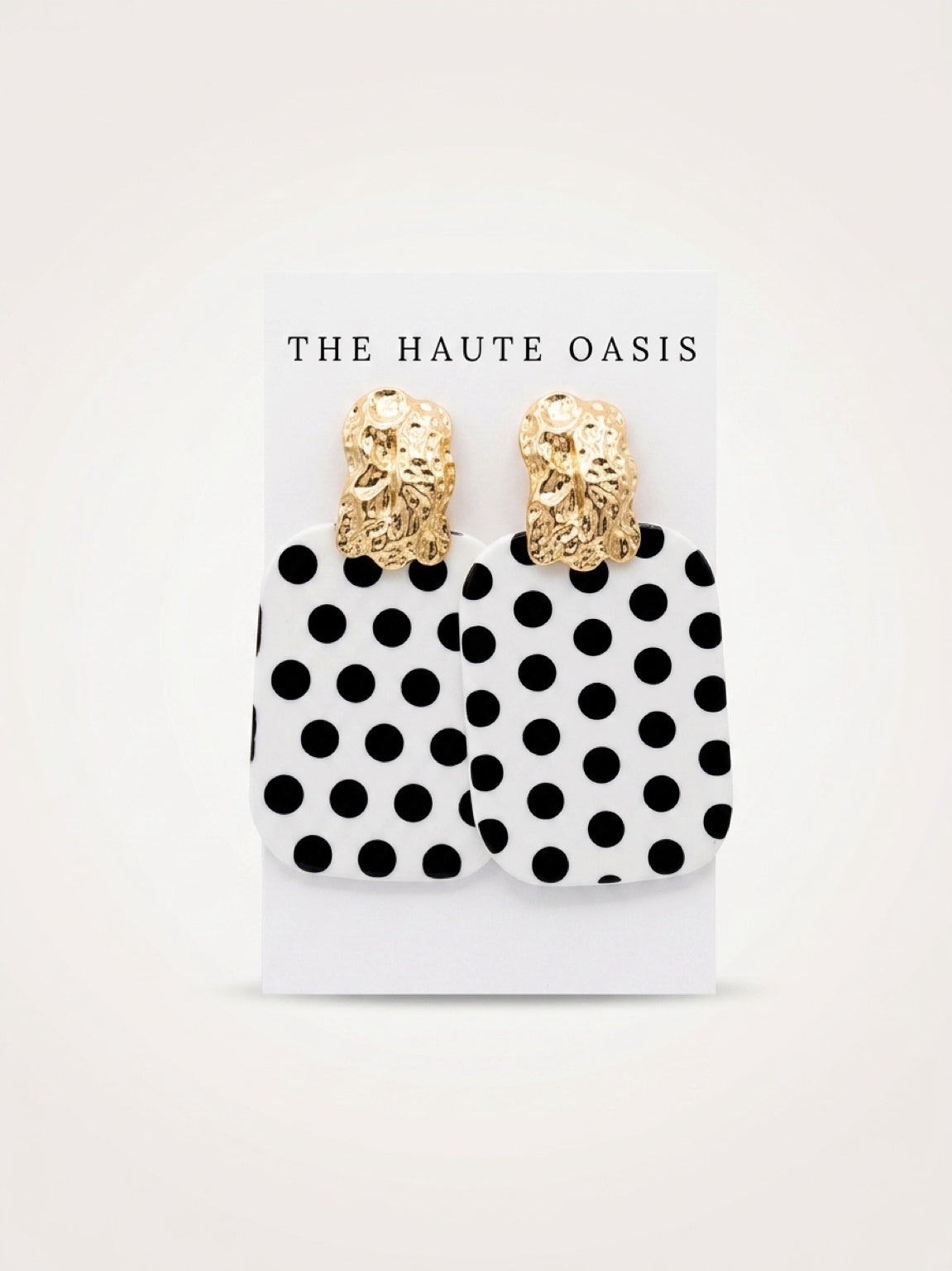 Monaco Muse Polka Dot Statement Earrings