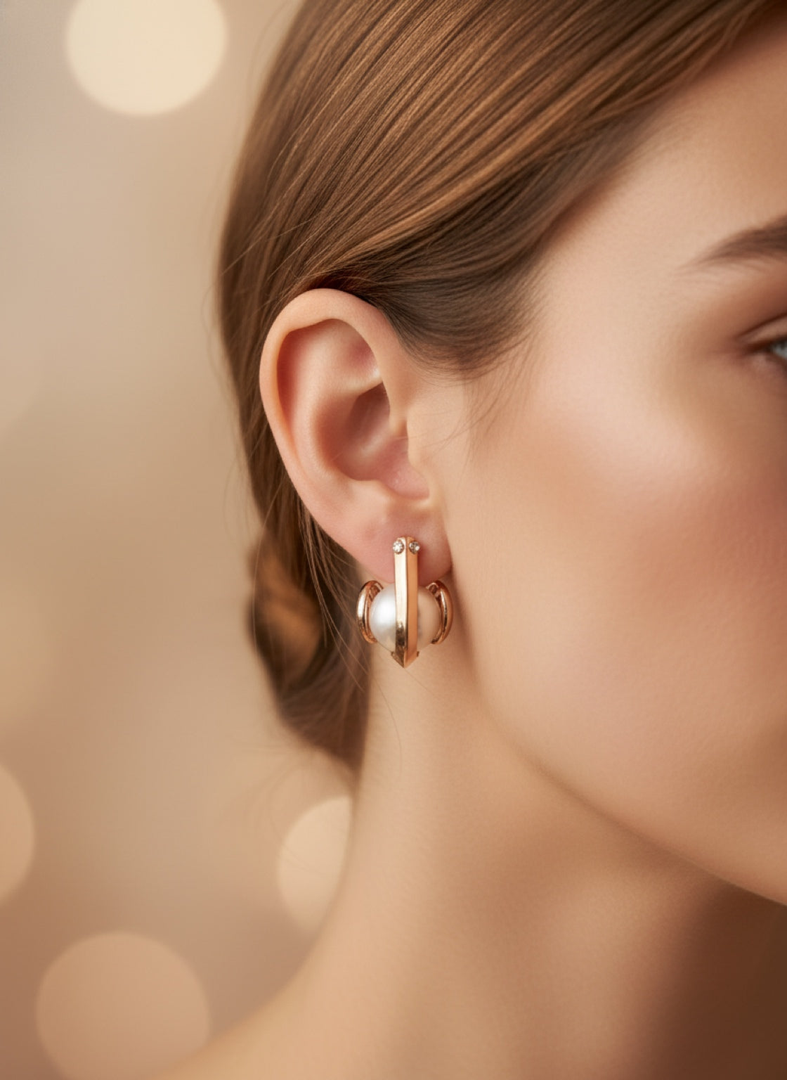 Luxe Pearl Orbit Earrings
