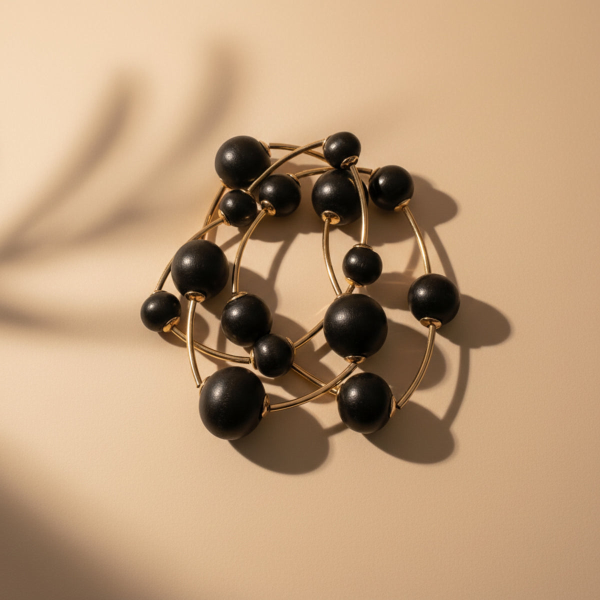 3pcs-Midnight Luxe Ball Station Stretch Bracelet