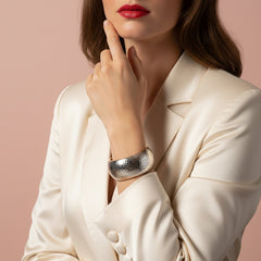 Two Toned Silver &Gold Reversible Cuff Bracelet