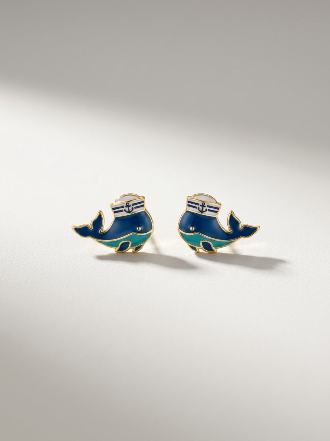 Sailor Whale Stud Earrings