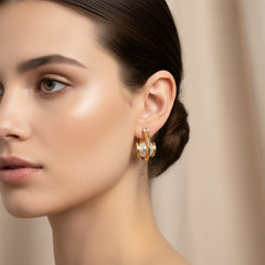Luxe Pearl Orbit Earrings