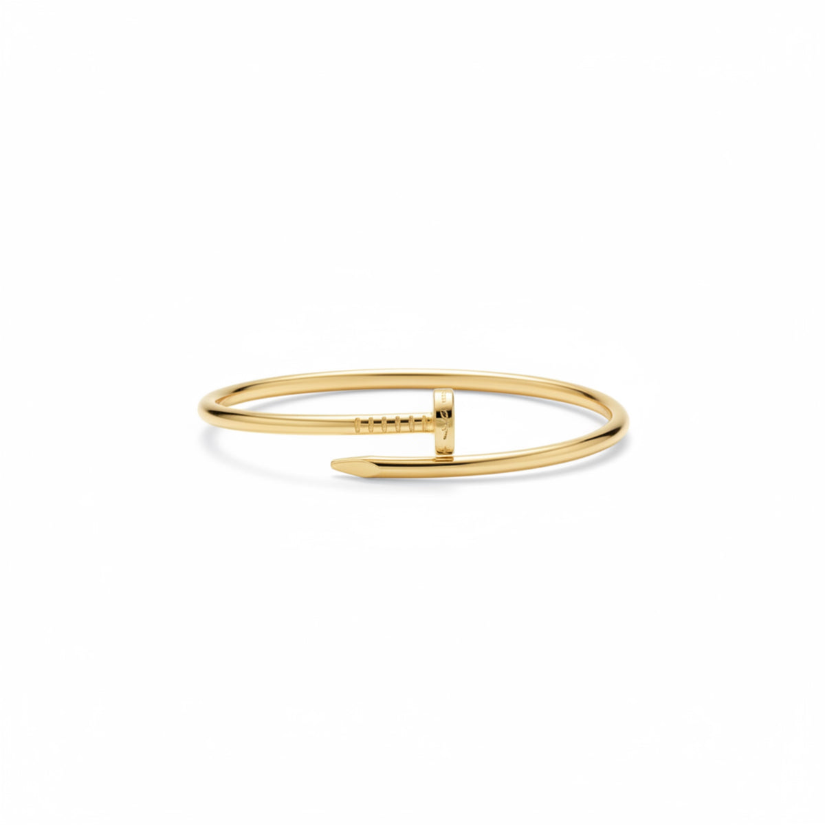Gold Tone Nail Bracelet