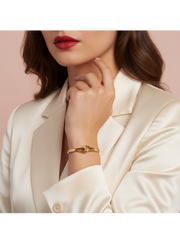 Gold Toned Elegant Infinity Bracelet