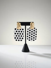 Monaco Muse Polka Dot Statement Earrings