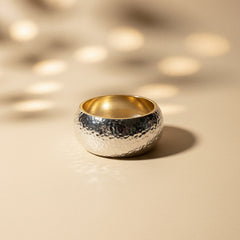 Two Toned Silver &Gold Reversible Cuff Bracelet