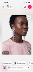 Pastel Bloom Cascading Floral Earrings
