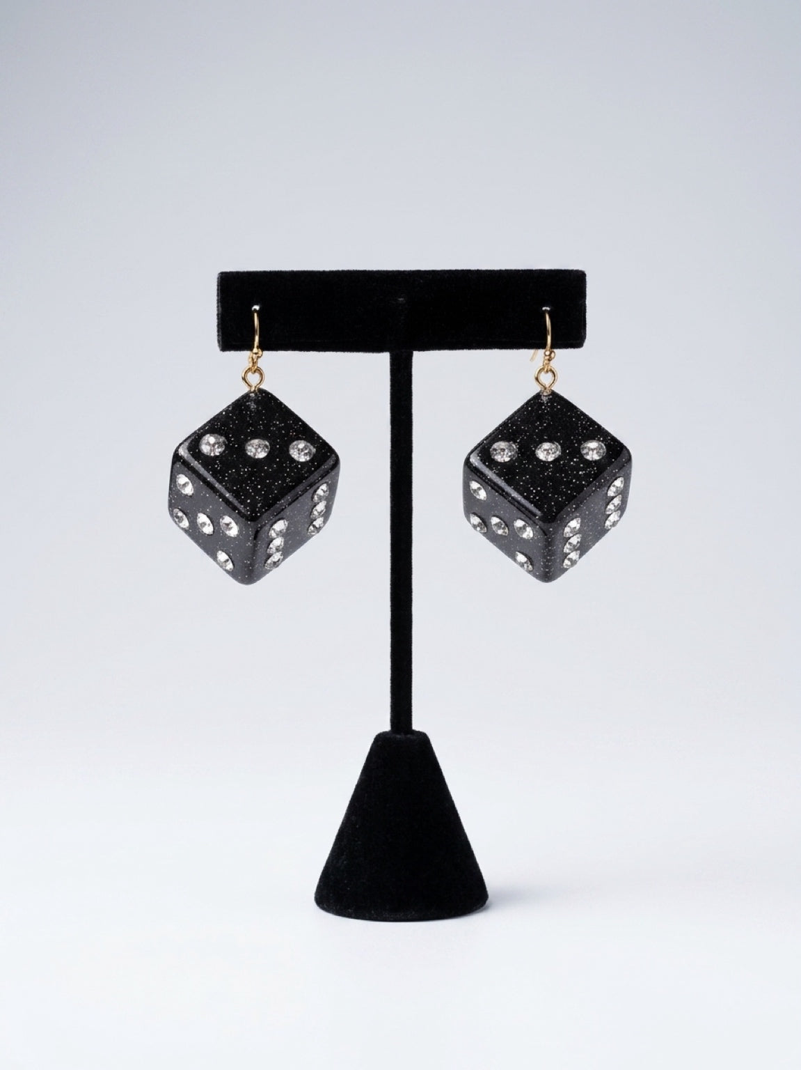 Midnight Luck Dice Drop Earrings