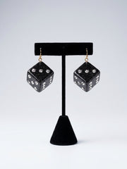 Midnight Luck Dice Drop Earrings