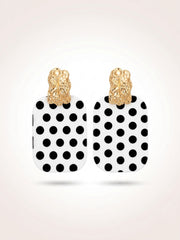 Monaco Muse Polka Dot Statement Earrings