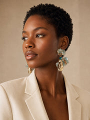 Ocean Bloom Statement Earrings